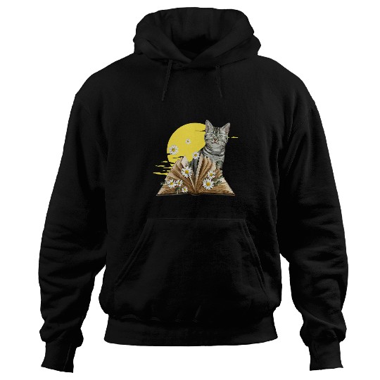Cute Cat Reading Book For Cat Lovers 1 Hoodies