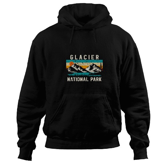 Glacier National Park Montana Hiking Trip Nature Outdoor Hoodies