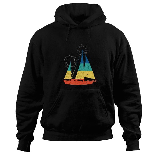 Sun sailing Boat Gift for Sailers Hoodies