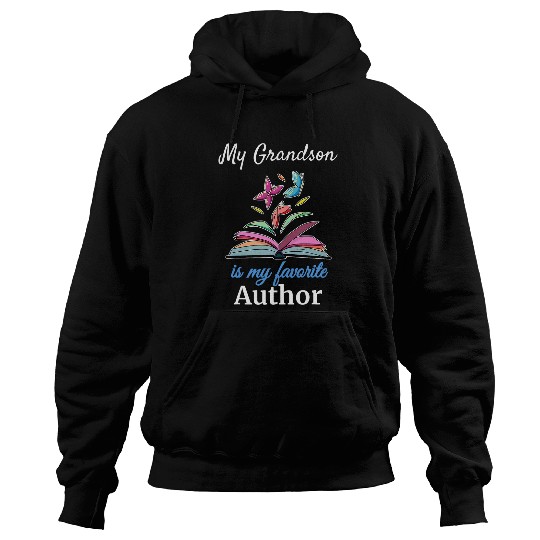 My Grandson is my Favorite Author for Book Lovers Hoodies