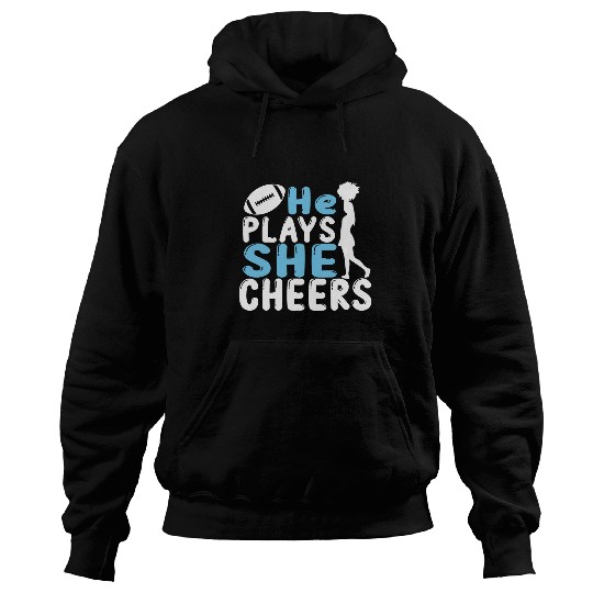 Cheer Mom Football Son Cheerleading Daugher Cheer Hoodies