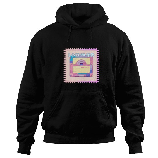 Pastel Floppy Disk Postage Stamp Y2K Vaporwave Hoodies