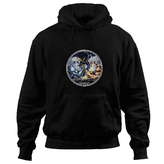Zeus Poseidon Arm Wrestling Ancient Greek Mythology Gods Hoodies