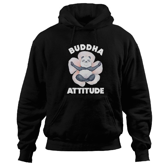 Buddha Attitude Cute Panda Yoga Children Boys Girl Gift Hoodies