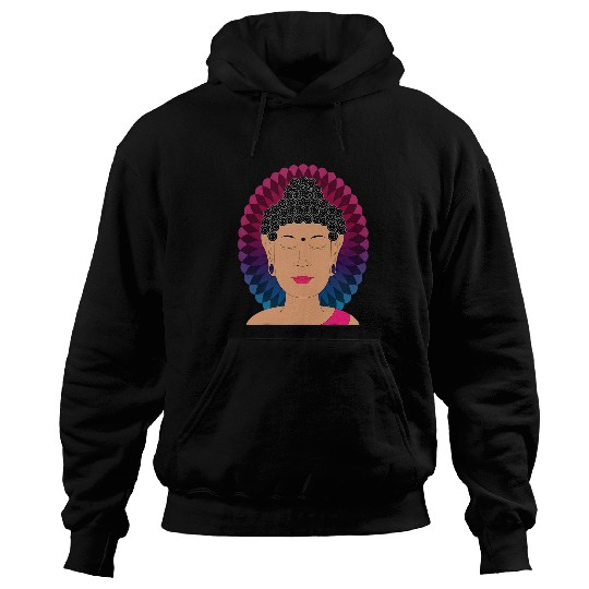 Peaceful Calm Buddha Yoga Exercise Work Out Hoodies