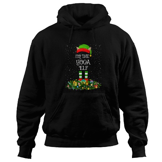 Matching Family Group I m The Yoga Elf Christmas Hoodies