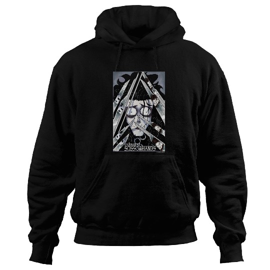 Edward Scissorhands Edward Behind Scissors Comic Book Poster Hoodies