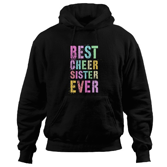 bestss CHEER SISTER EVER Cheerleading Team Cheer Squad Pink Hoodies