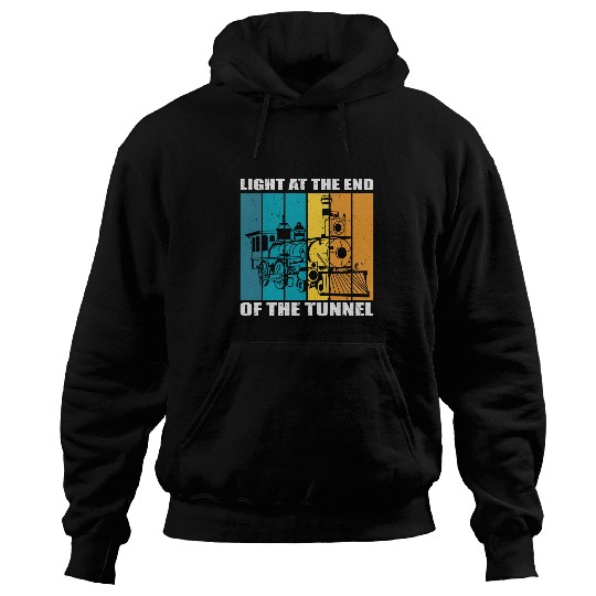 Light At The End Of The Tunnel Train Hoodies