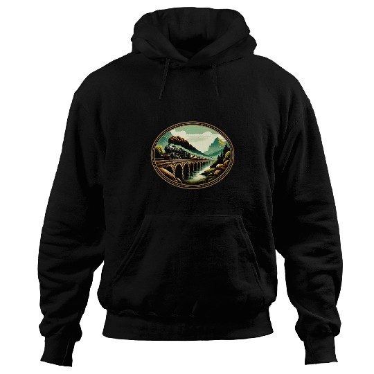 Locomotive Steam Train 2 Hoodies