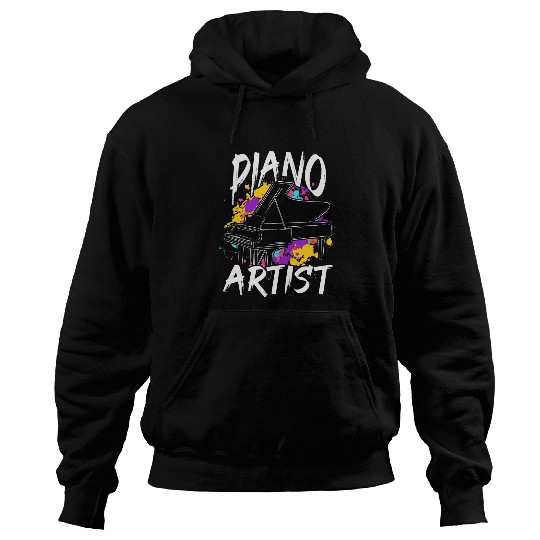 vintagess Piano Player Piano Artist Pianist Hoodies