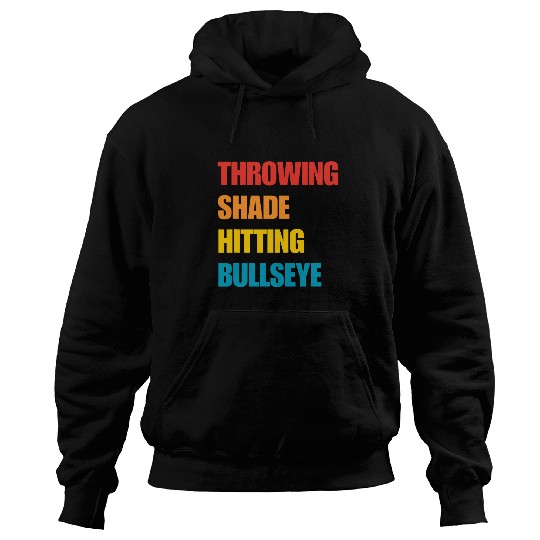 Darts Player Dart Team Throwing Shade Hitting Bullseye Hoodies