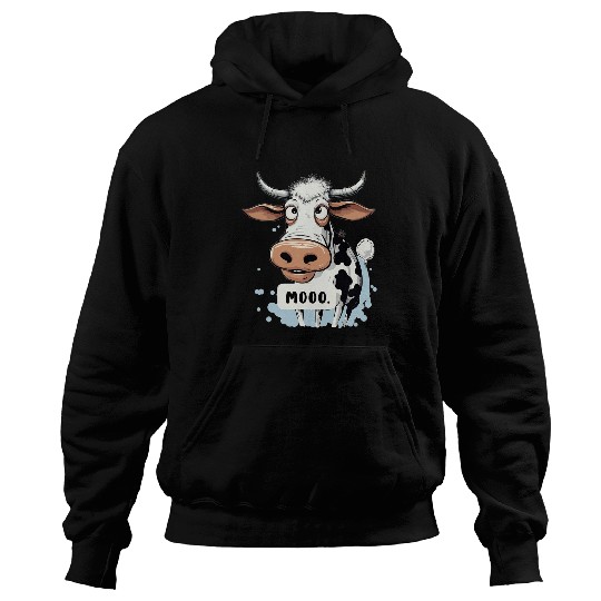 Moo Cow Bull Farm Animal Dairy Livestock Lover Farmer Hoodies