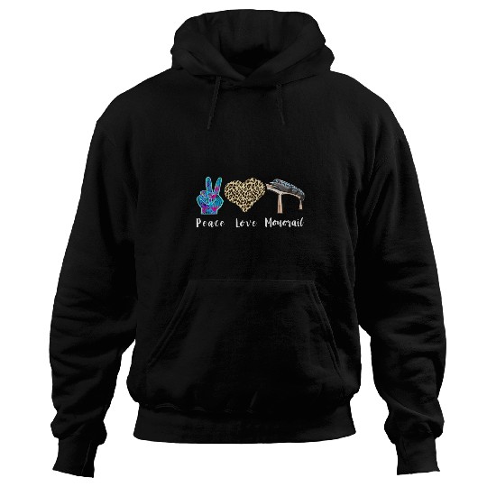 Monorail Love Peace Leopard Forest Vehicle Railway Lover Hoodies