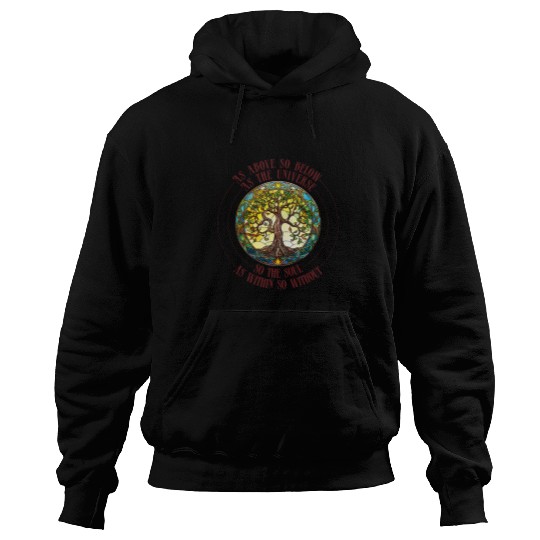 As Above So Below Find Inner Yoga Peace and Harmony Hoodies