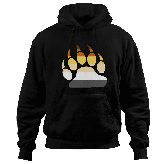 Cool Gay Bears pride flag Bear Paw Hoodies