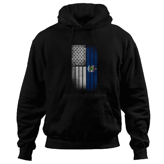 USA Vintage Maine State Flag Hoodies