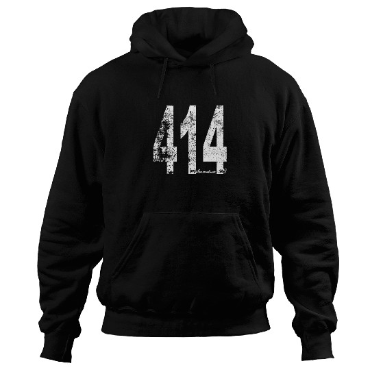 Vintage Milwaukee Area Code 414 Hoodies