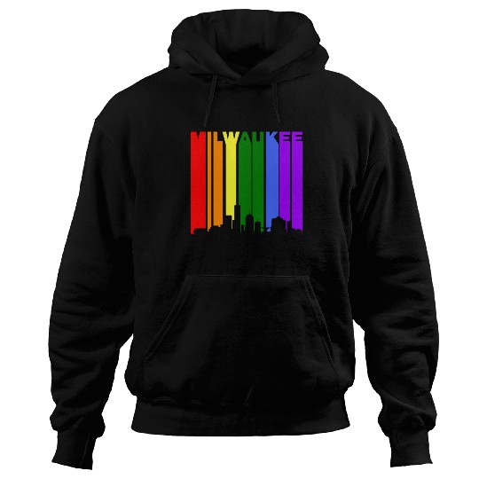 Milwaukee Wisconsin Rainbow LGBT Gay Pride Hoodies