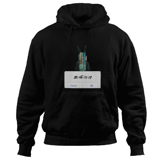 DONNIE DARKO COUNT DOWN TIME ALERT WITH BUNNY MAN Hoodies