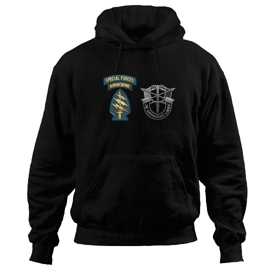 U S Army Special Forces Green Berets SSI DUI Hoodies