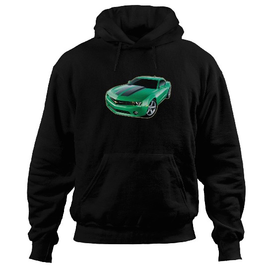 GREEN CHEVY CAMARO Hoodies