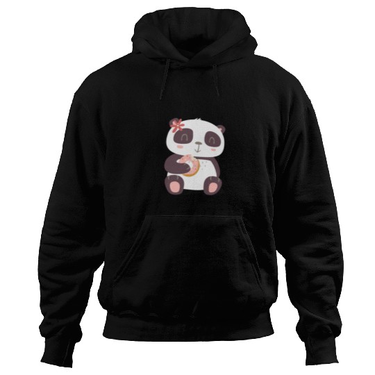 Sweet Panda Family Girl 9 Hoodies