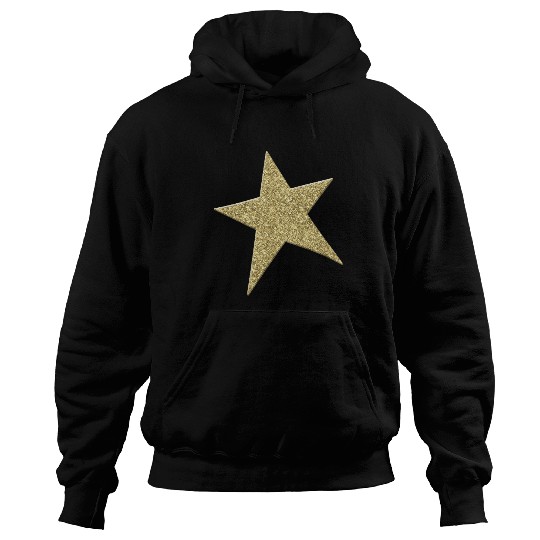 GOLD METALLIC STAR Hoodies