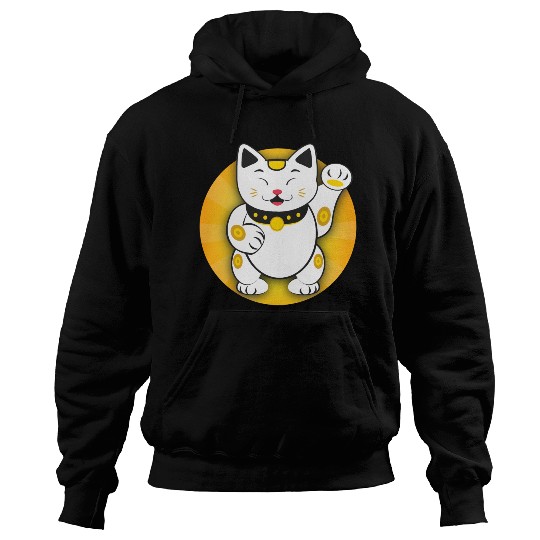 Maneki Neko - Japanese Lucky Cat Hoodies
