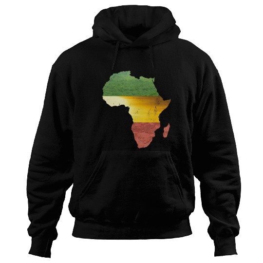 Africa - red, gold and green Hoodies