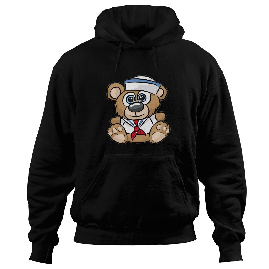 SAILOR TEDDY BEAR captain crew sail boat nautical Hoodies