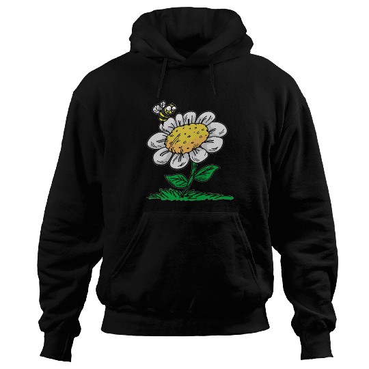 COMMON DAISY FLOWER Bee Cartoon Comic Hoodies