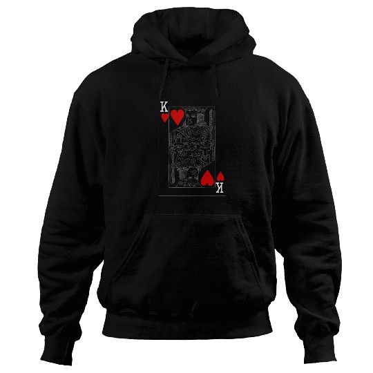 KING OF HEARTS PLAYING CARD Hoodies
