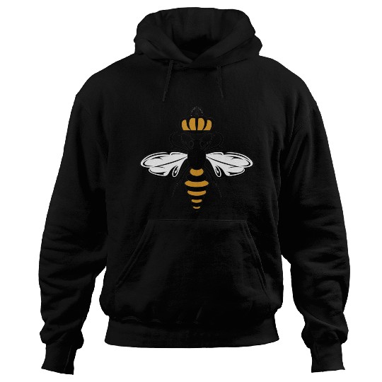 Queen Bee with Crown Motif Hoodies