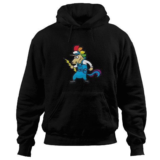 UNICORN ELECTRICIAN Electricity Lineman Wire Hoodies