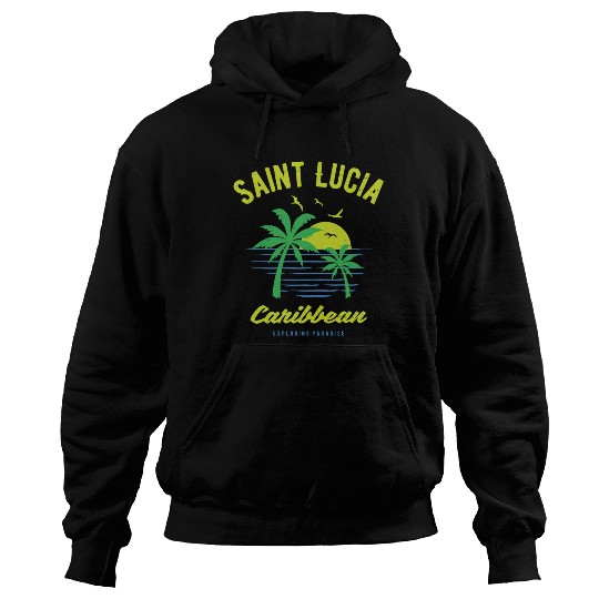 Saint Lucia Caribbean Paradise Gift and Souvenir Hoodies