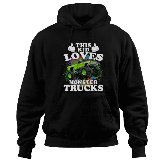 This Kid Loves Monster Trucks Hoodies
