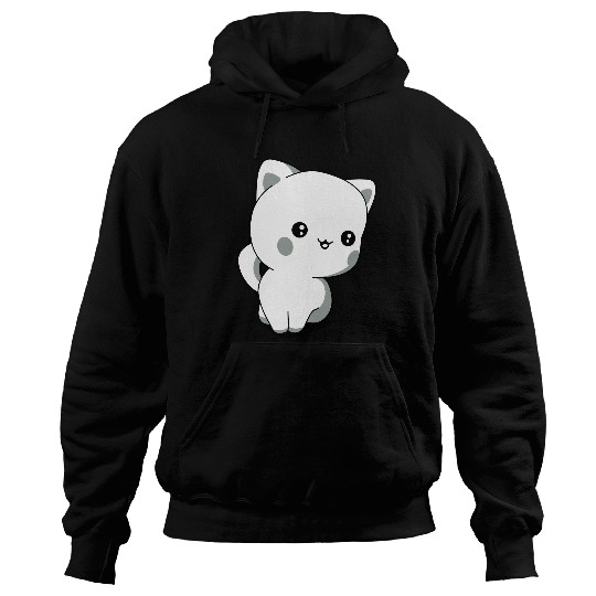 kitten chibi kawaii Hoodies