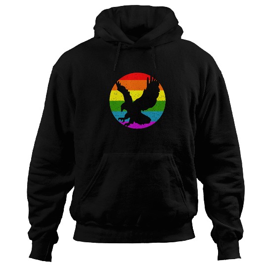 Rainbow Hawk Hoodies