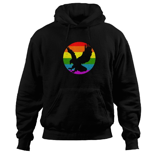 Rainbow Hawk Hoodies
