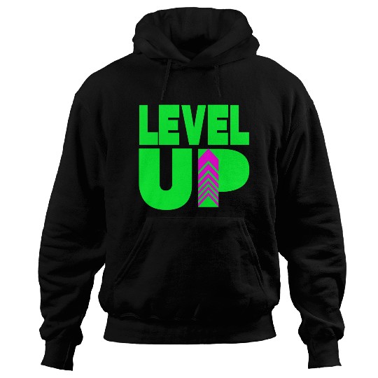 Level Up Neon Green Hoodies
