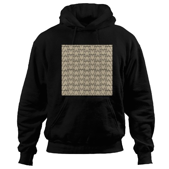 Triangle Beige Black Hoodies