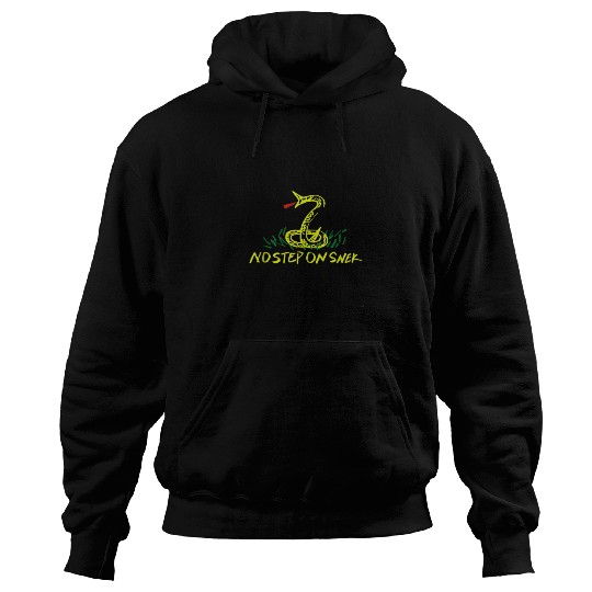 Patriotic No Step on Snek Hand Drawn Gadsden Hoodies