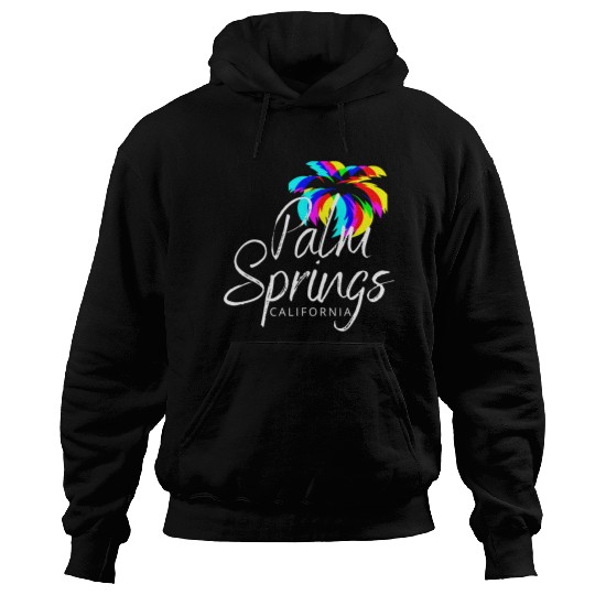Palm Springs Neon Tree (White) Hoodies