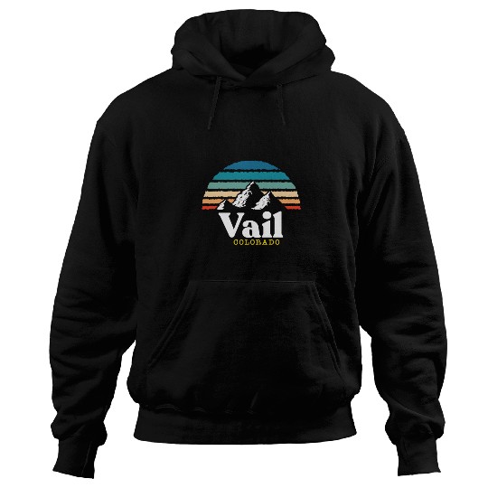 Vail Colorado Usa Ski Resort 1980S Retro Gift Hoodies