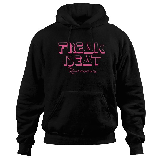 Freak Beat Records Pink Hoodies