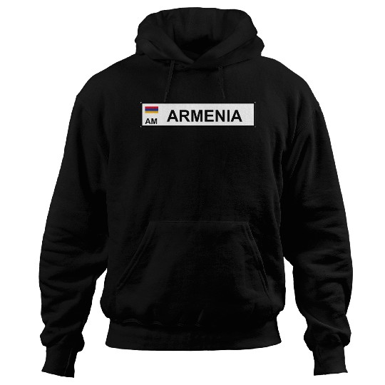 Realistic Armenia License Plate Sticker Hoodies