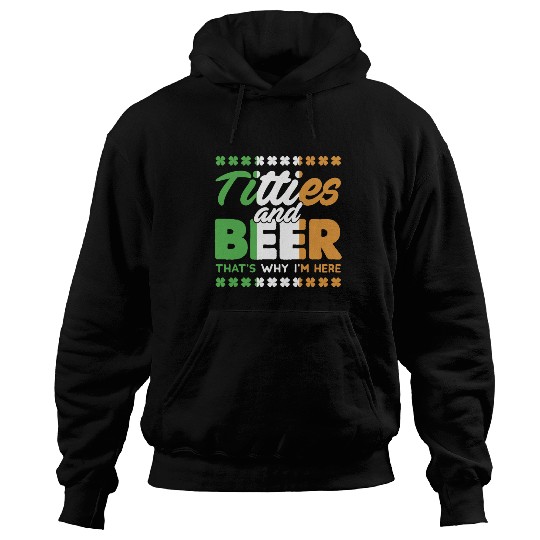 Funny St. Patricks Day Irish Titties And Beer Gift Hoodies
