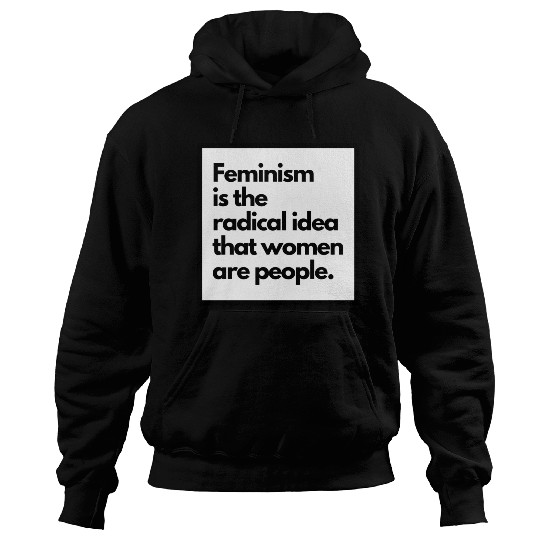 Feminism solid back sticker Hoodies