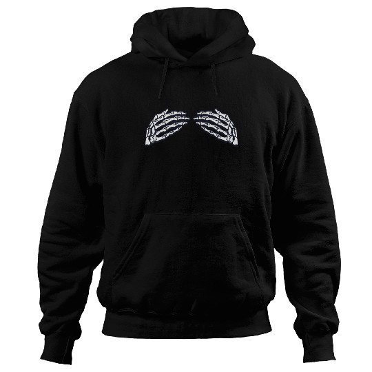 Women's Skeleton Hands Breasts Hoodies